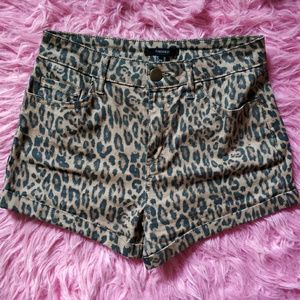 Leopard shorts